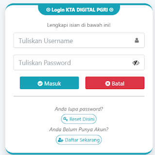 Register PGRI Tual - Persatuan Guru Republik Indonesia Cabang Tual